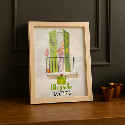 Cadre photo Frank Ocean blonde.