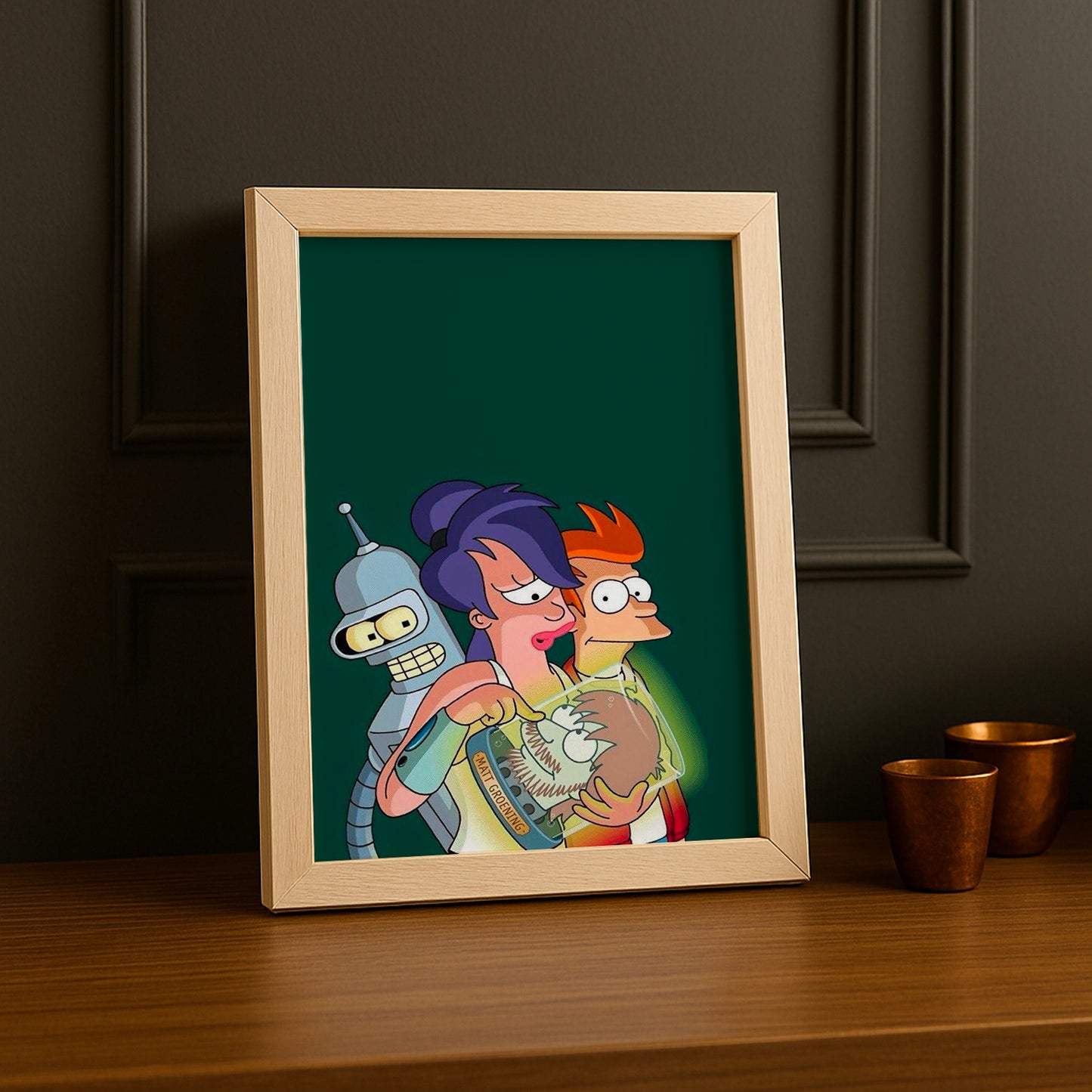 Cadre Photo Futurama - Leela, Bender et Philip
