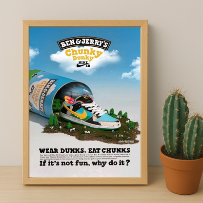 Poster Nike Ben & Jerry's Chunky Dunky