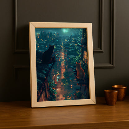 Cadre photo Chat view