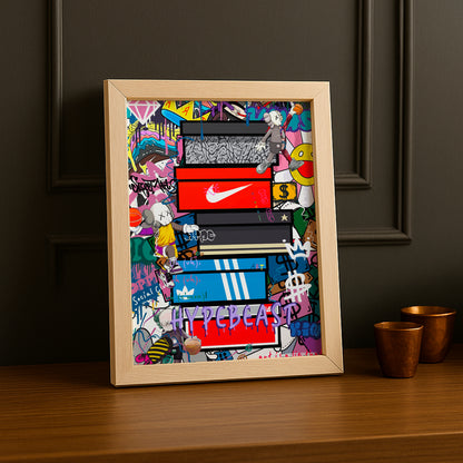 Cadre photo Boîtes de sneakers