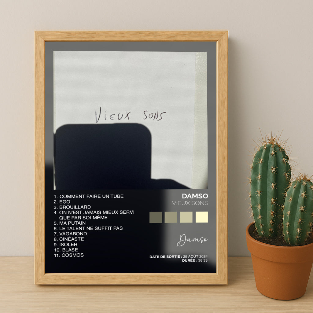 Poster Damso – Album Vieux sons
