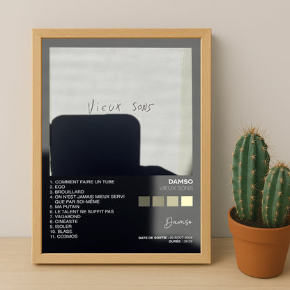Poster Damso – Album Vieux sons