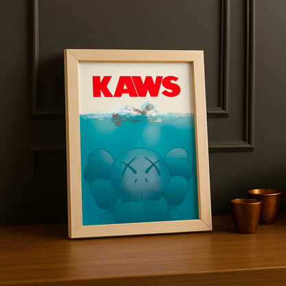 Cadre photo Kaws Requin