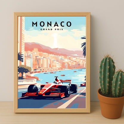 Poster encadrée Formule 1 - Grand Prix de Monaco