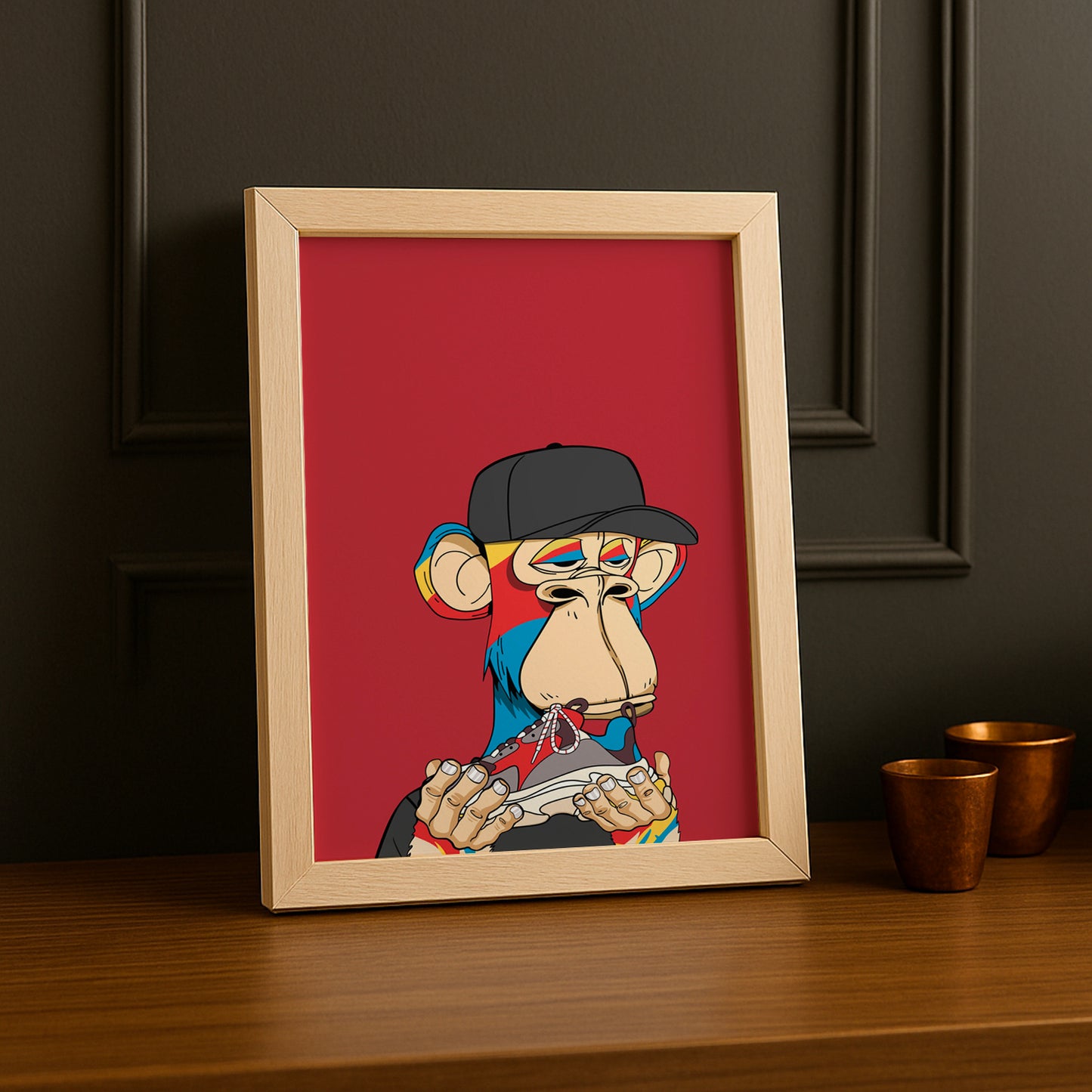 Cadre photo Bayc Ape Balenciaga Triple S