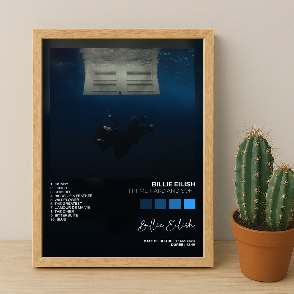 Cadre photo Album - Billie Eilish Hit me hard hit me soft