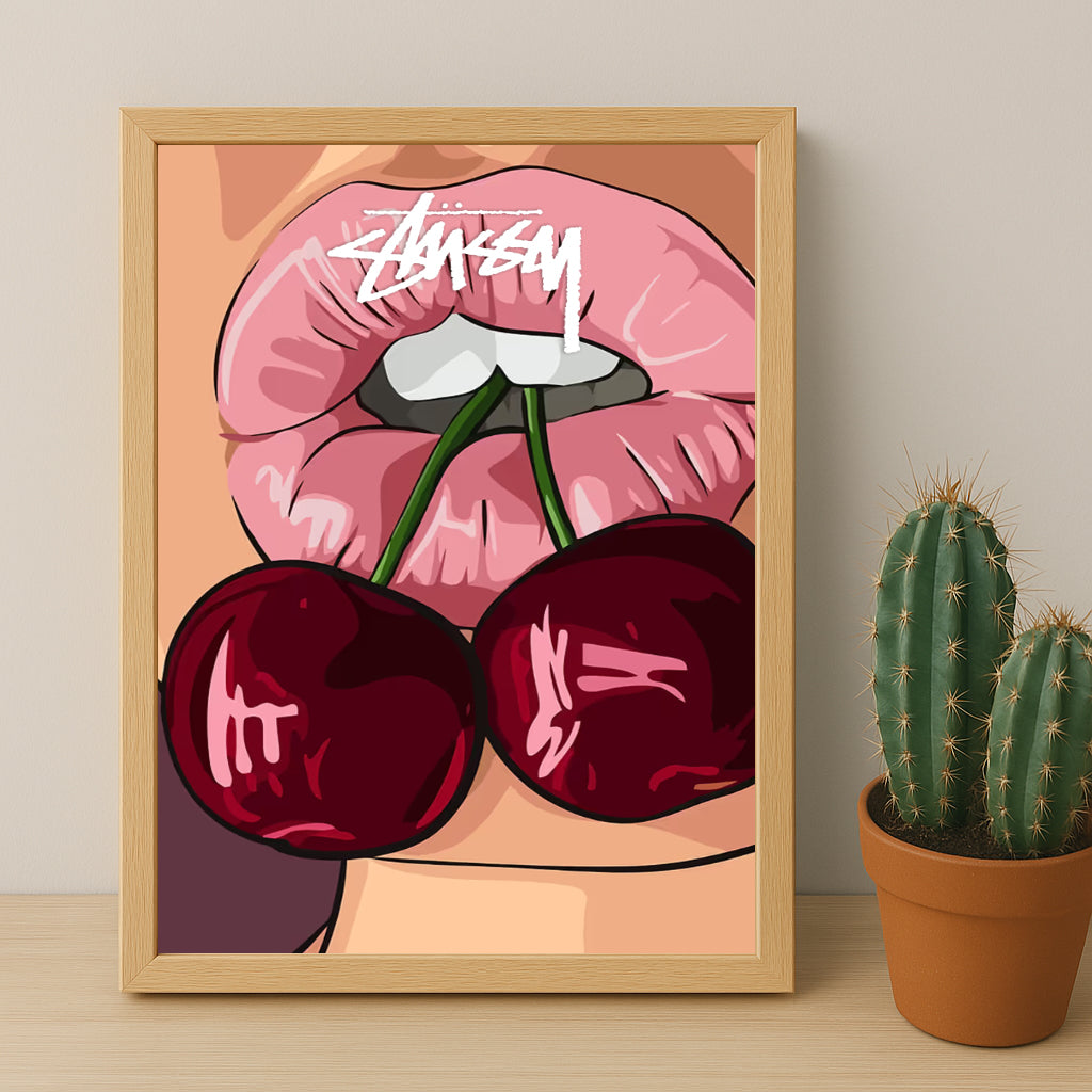 Cadre photo Stussy - Cherry Lips