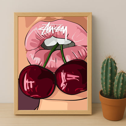 Cadre photo Stussy - Cherry Lips