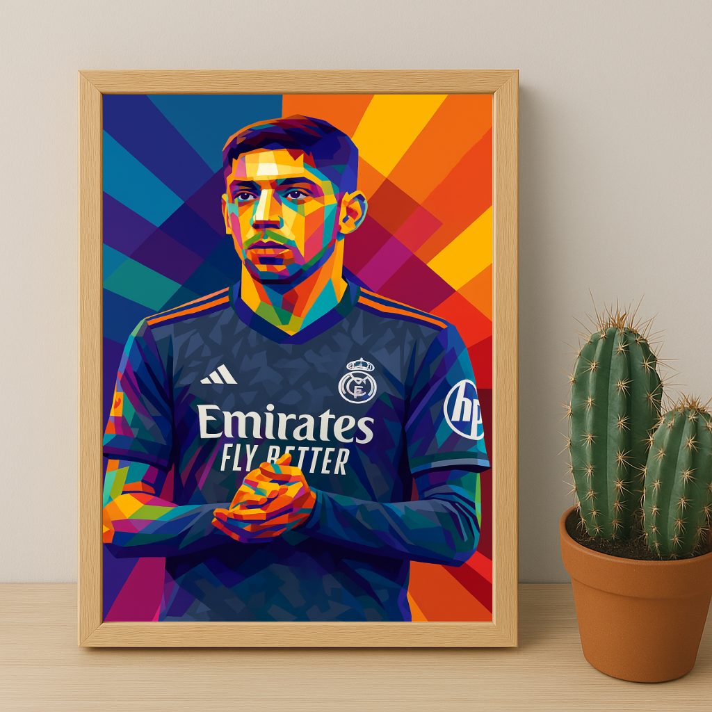 Cadre Photo Valverde Real Madrid – Poster Encadré HD Papier Premium