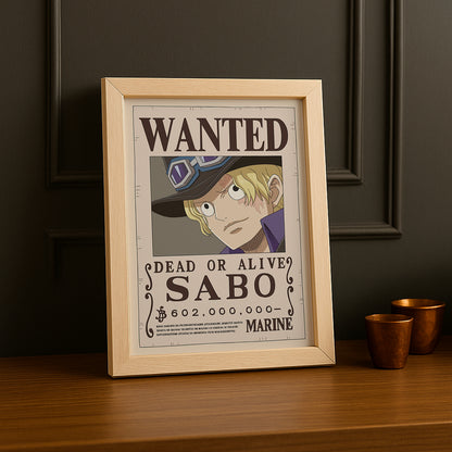 Cadre photo One Piece - Wanted Sabo