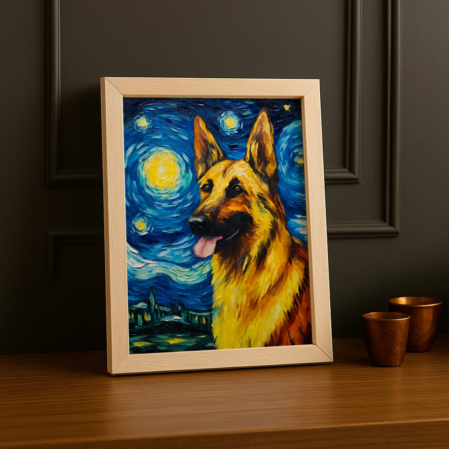 Cadre Photo Chien - Doberman illustration