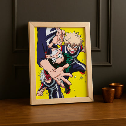 Cadre Photo My Hero Academia - Bakugo x Deku