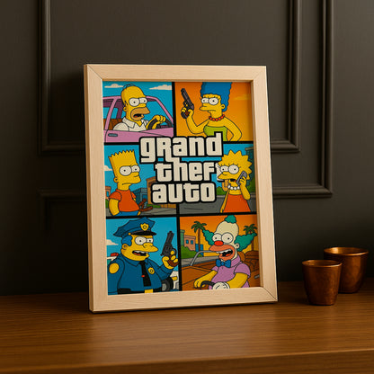 Cadre Photo Les Simpsons - GTA
