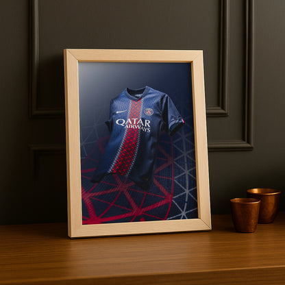 Poster Maillot Football - Paris Saint-Germain Domicile 2025-2026