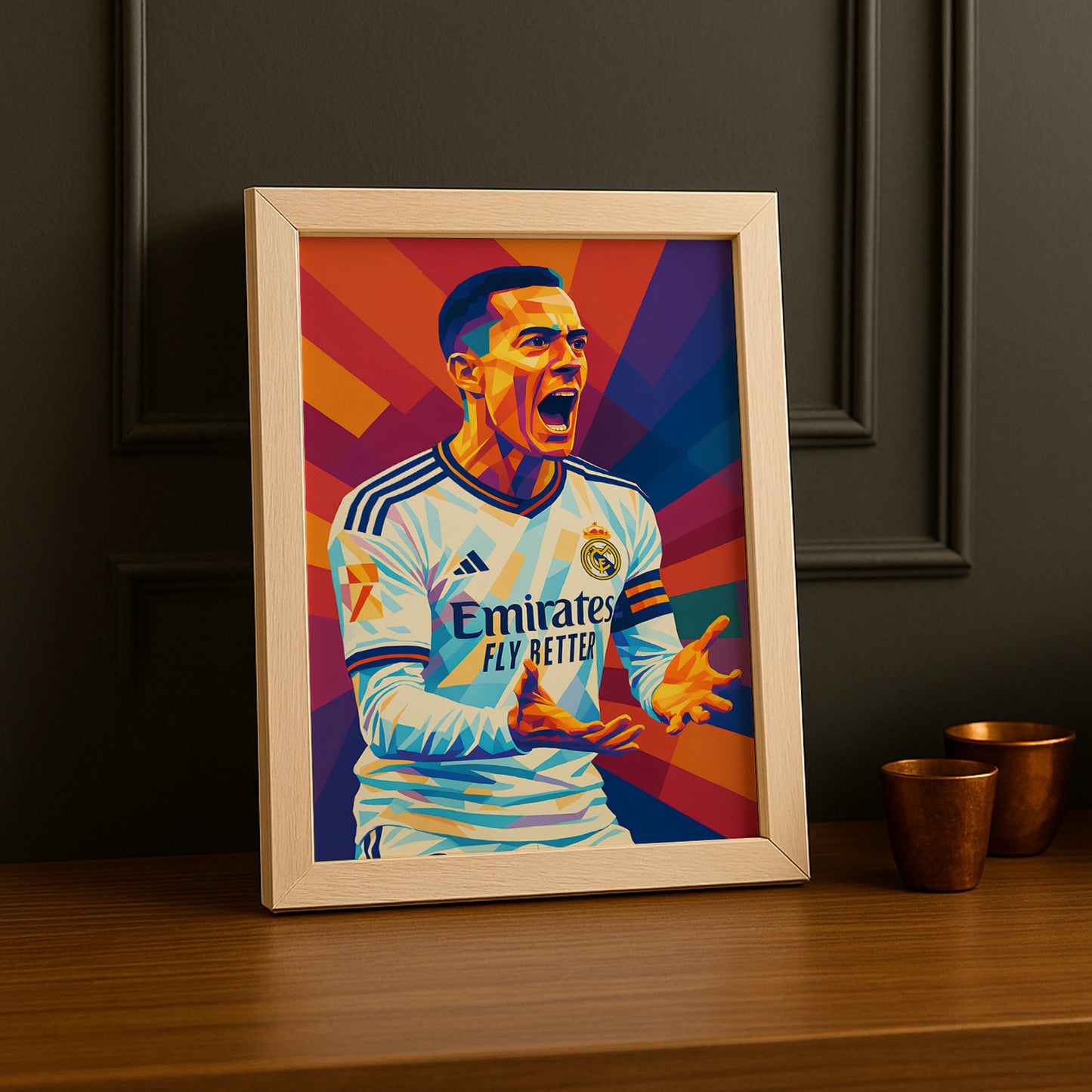 Cadre Photo Lucas Vázquez Real Madrid – Affiche HD Encadrée Papier Premium