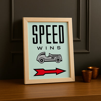 Speed Wins Monopoly - Cadre photo