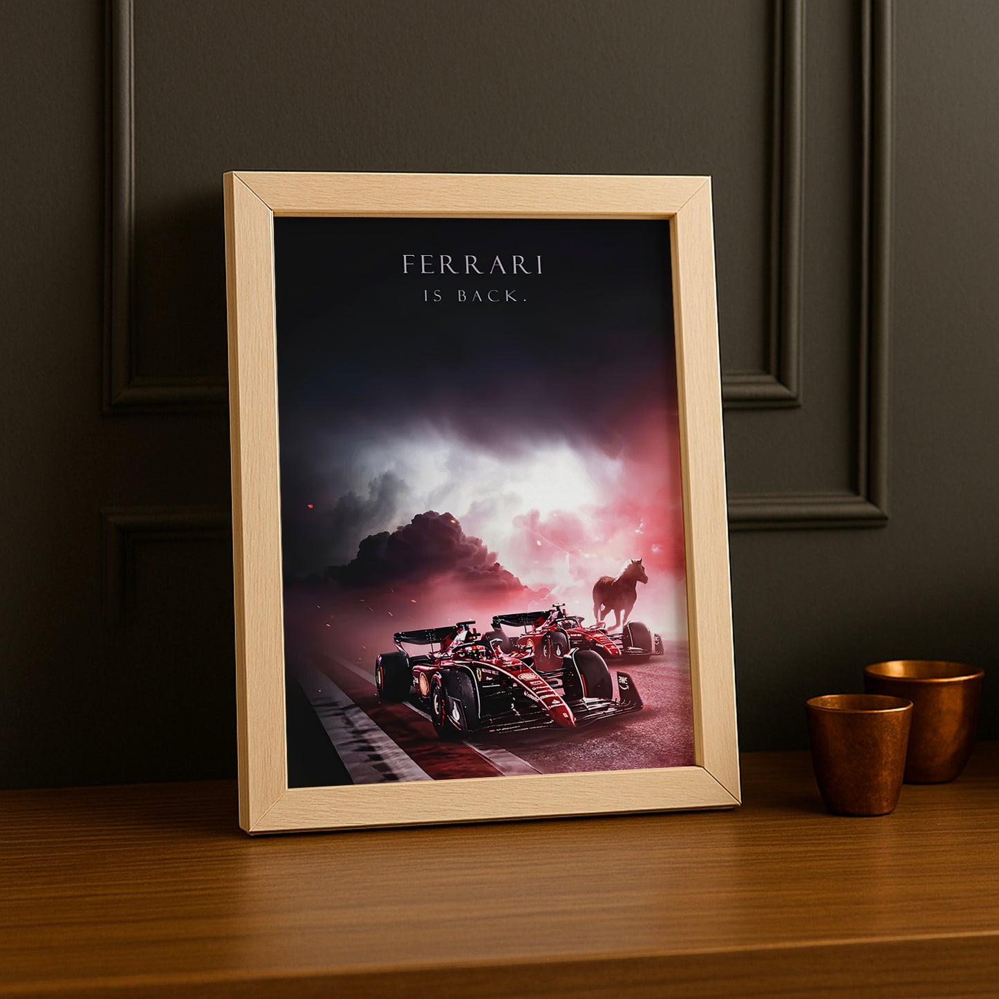 Cadre photo Ferrari is back Formule 1