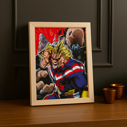 Cadre Photo My Hero Academia - All Might Fight