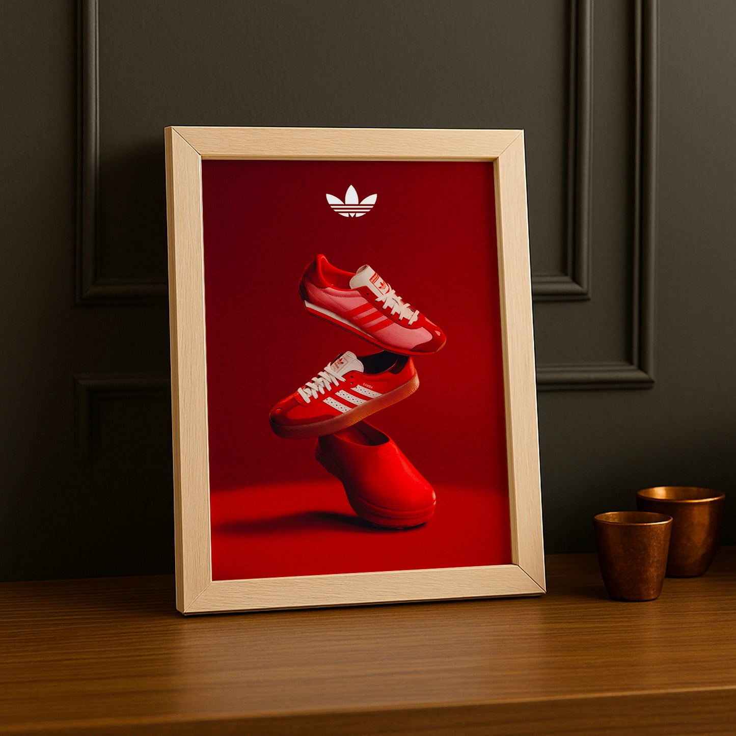 Cadre photo Adidas - Gazelle Rouge