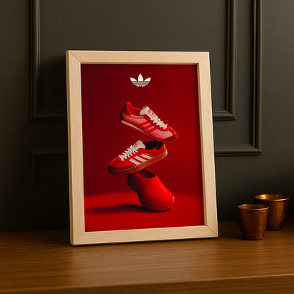 Cadre photo Adidas - Gazelle Rouge