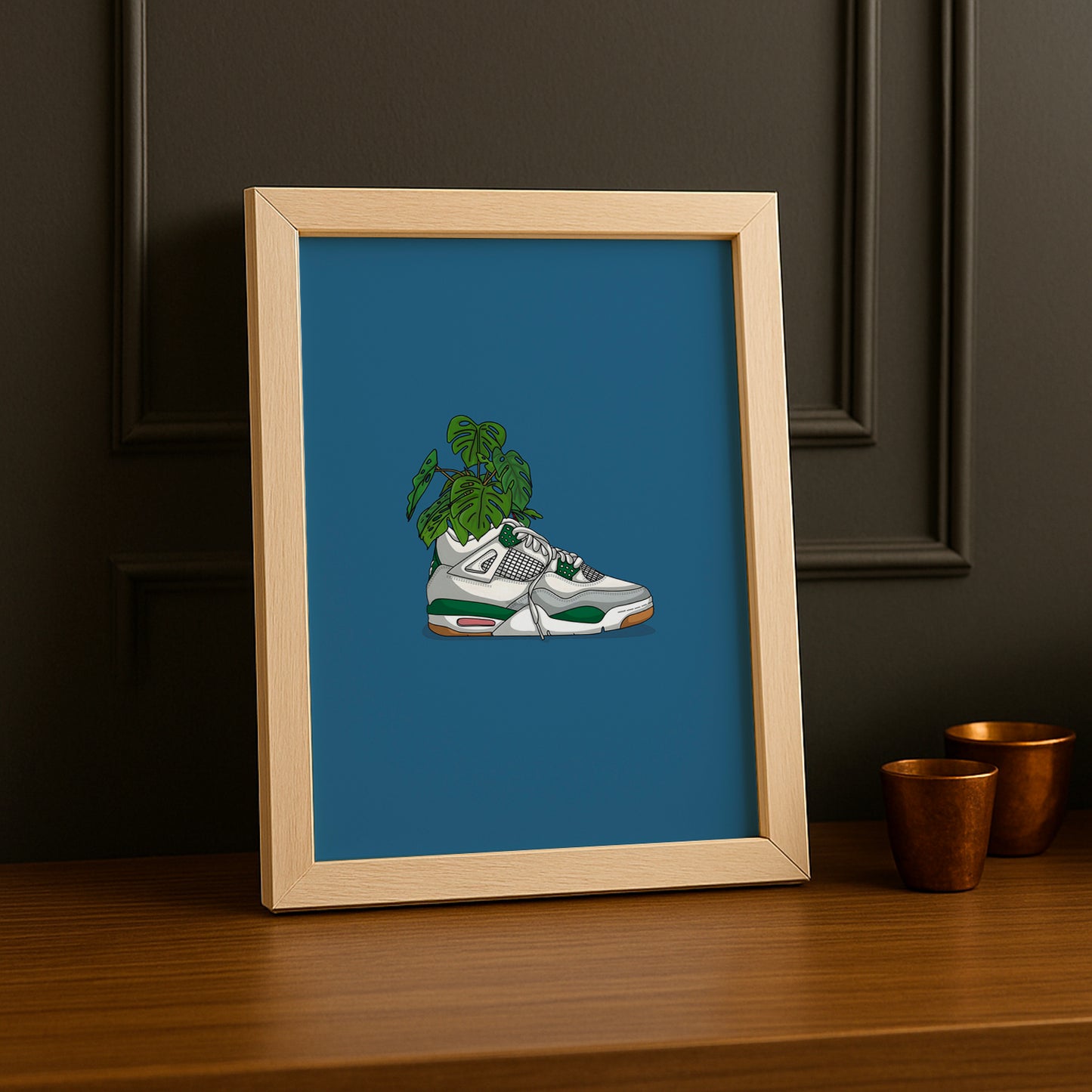 Cadre photo Air Jordan 4 Plante