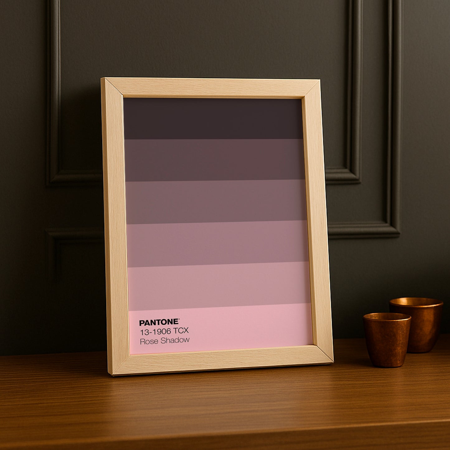 Cadre Photo Pantone Dégradé - Rose Shadow