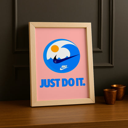 Cadre Photo Nike - Just Do It Fleurs