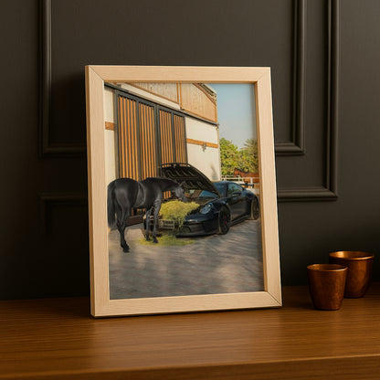 Cadre photo Équitation - Porsche