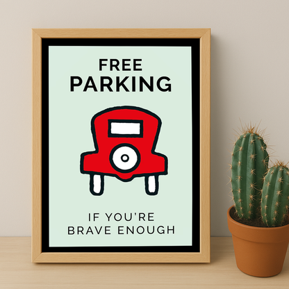 Monopoly Free Parking - Poster