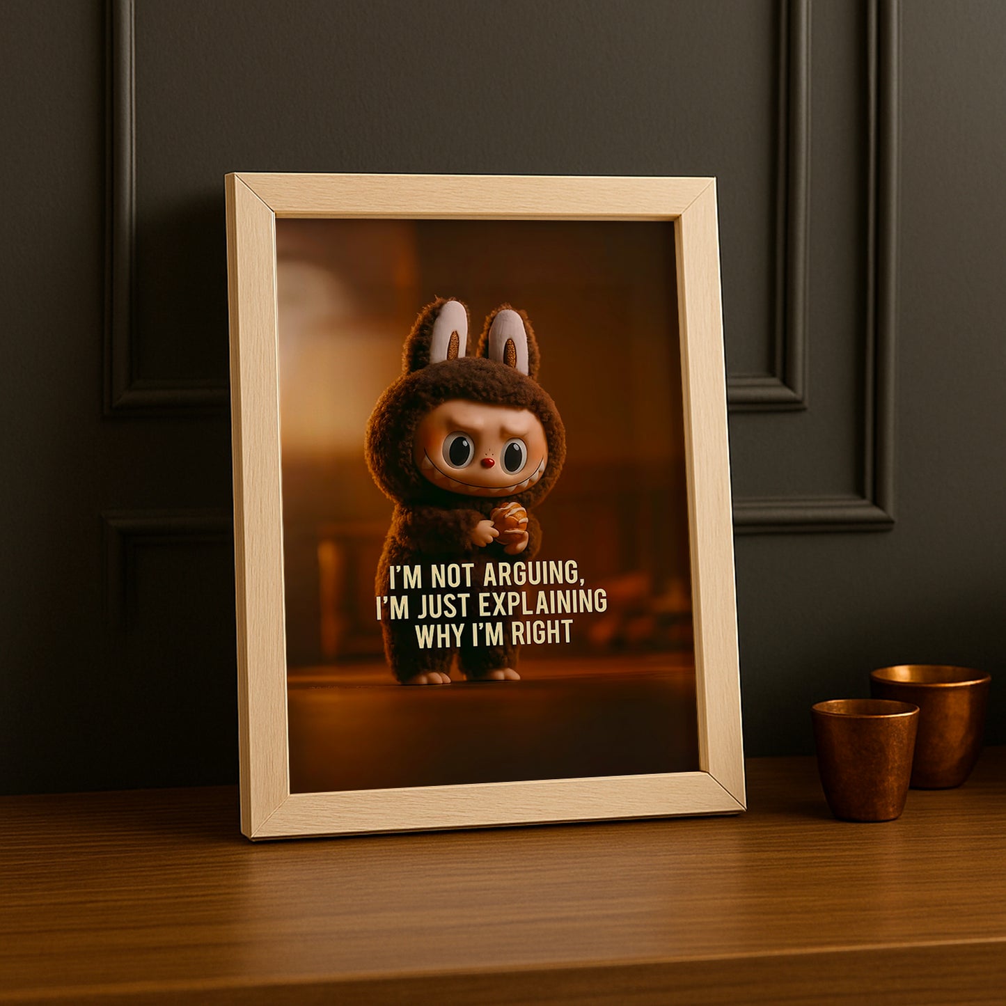 Poster Labubu - I'm not arguing, i'm just explaining why i'm right