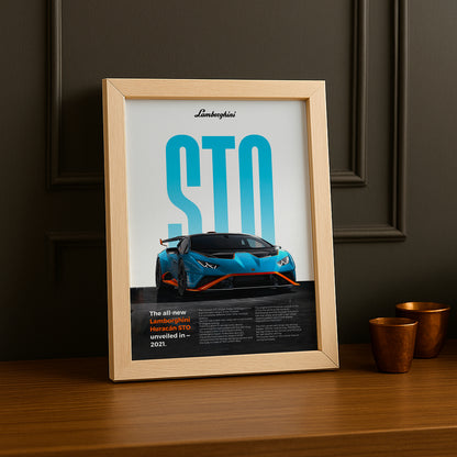 Poster Voitures - Lamborghini Huracan STO