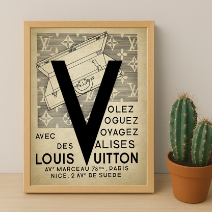 Cadre photo Louis Vuitton Volez, voyagez, voguez