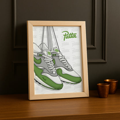 Poster Nike Patta vert