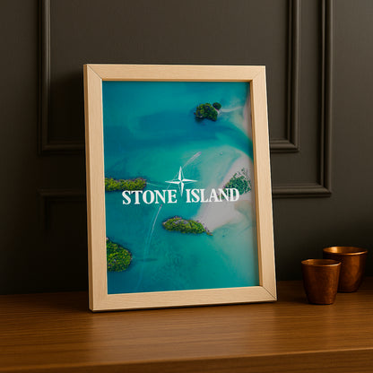 Poster Stone Island - Île Paradisiaque