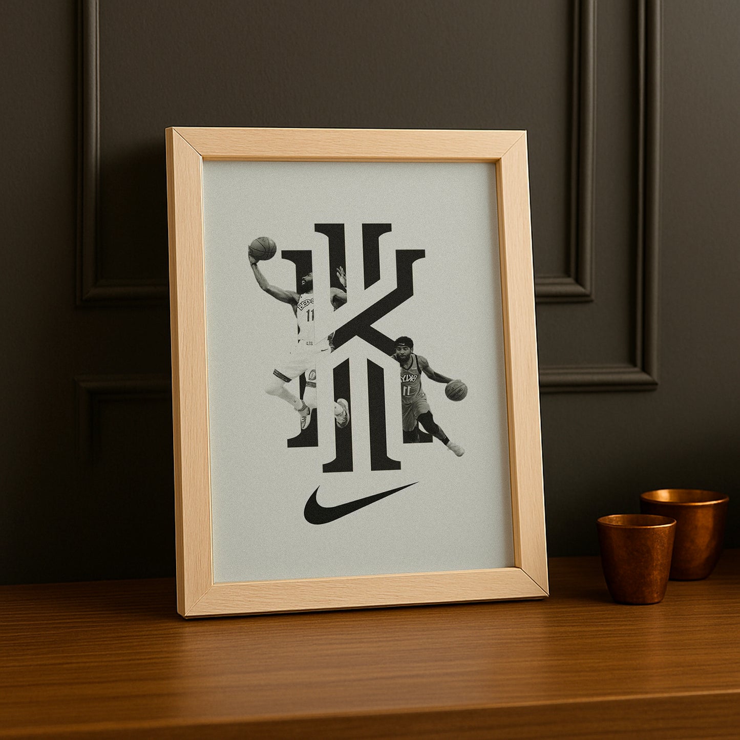 Cadre photo NBA - Kyrie Irving Logo