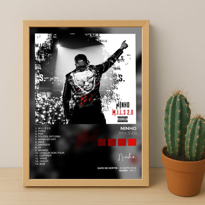 Poster Ninho - Album M.I.L.S 2.0