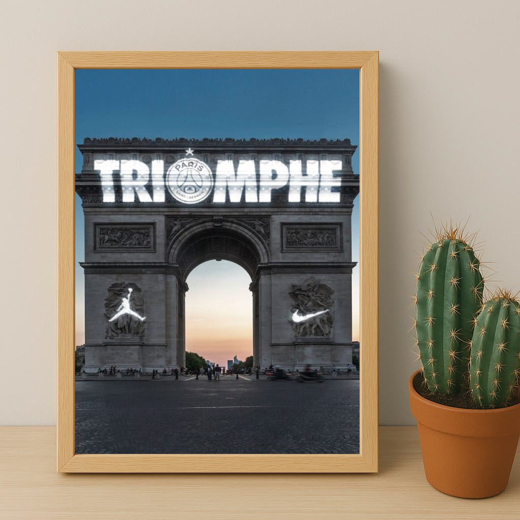 Cadre photo PSG Triomphe