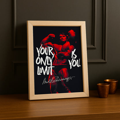 Poster Photo Musculation - Your Only Limit Is You