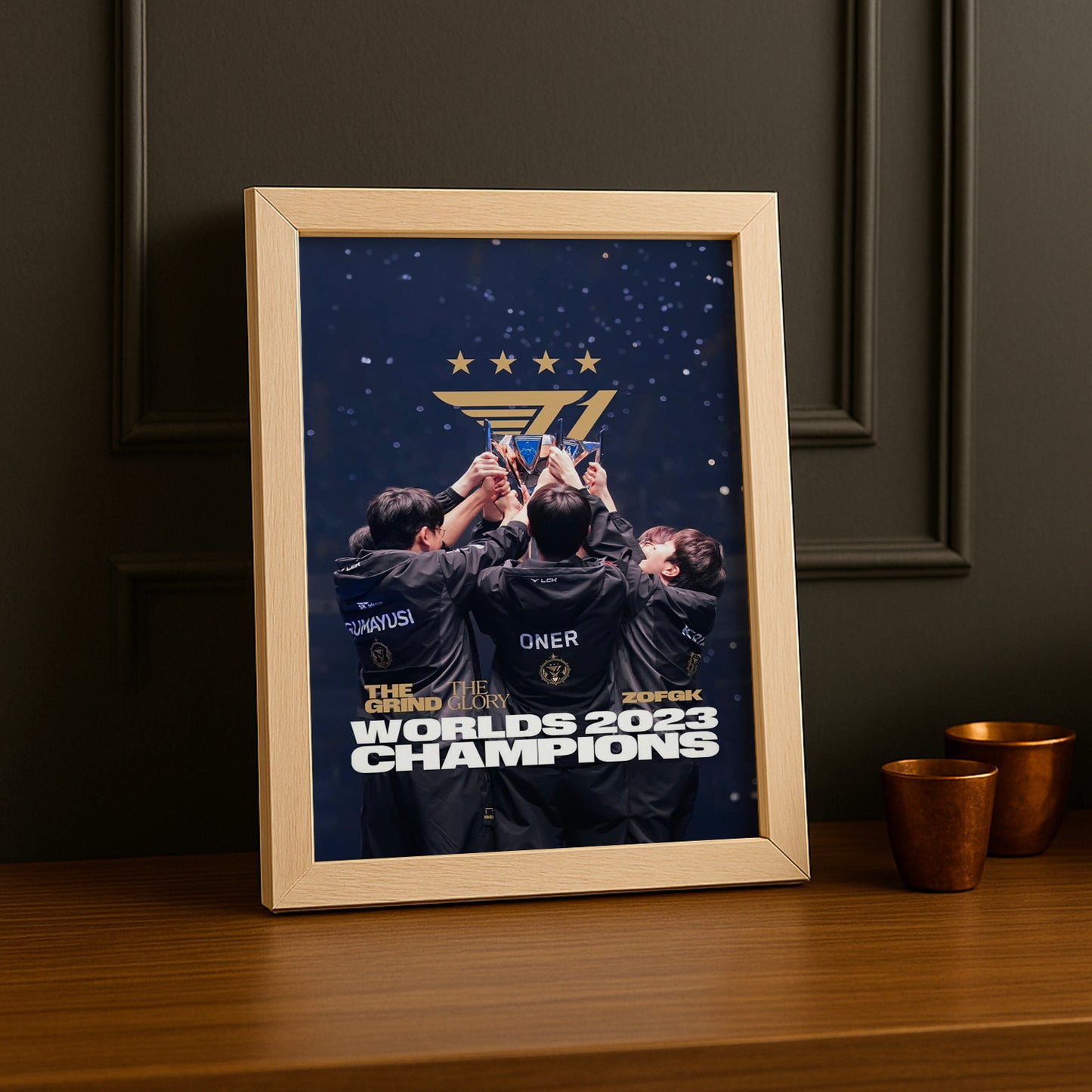 Cadre Photo SK Telecom T1 - Worlds Champion 2023