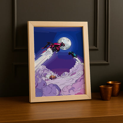 Cadre Photo Rocket League - Lune