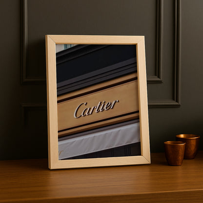 Cadre photo Cartier - Devanture en bois