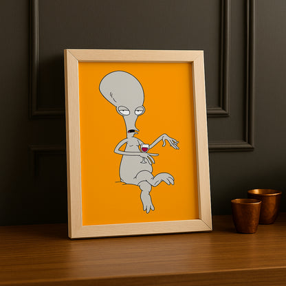 Cadre Photo American Dad - Roger Orange