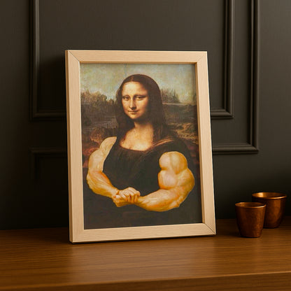 Cadre Photo Musculation - Mona Lisa Posing