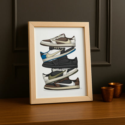 Cadre Photo Nike - Travis Scott Low