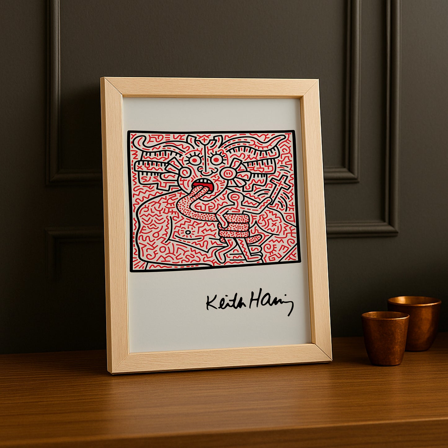 Cadre photo Keith Haring