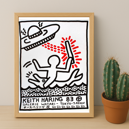 Cadre photo Keith Haring Tokyo-Japan