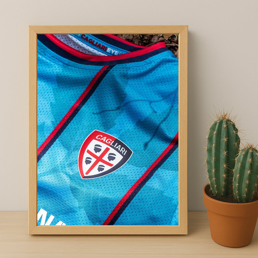 Poster Maillot Football - Cagliari Kit 25-26