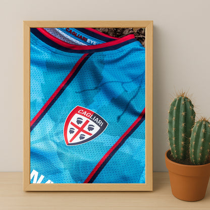 Poster Maillot Football - Cagliari Kit 25-26