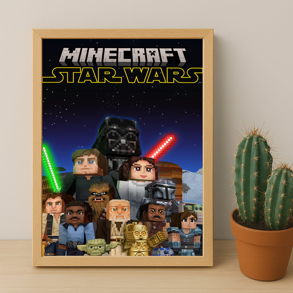 Cadre photo Minecraft - Star Wars